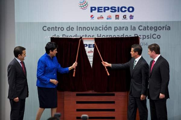 PepsiCo’s new baking innovation centre in Mexico was inaugurated in June 2014. Image courtesy of The Presidency, Mexico.