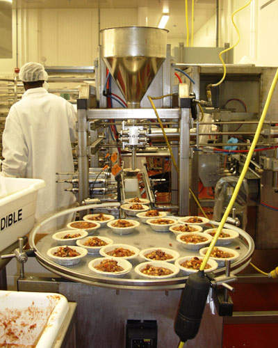 Products are made in the dry processing room.