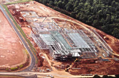 Construction underway at the site in 1999.