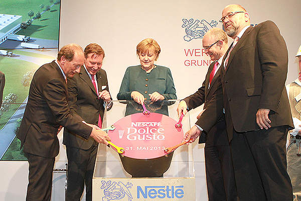 Groundbreaking for the Dolce Gusto plant in Schwerin took place in 2013.