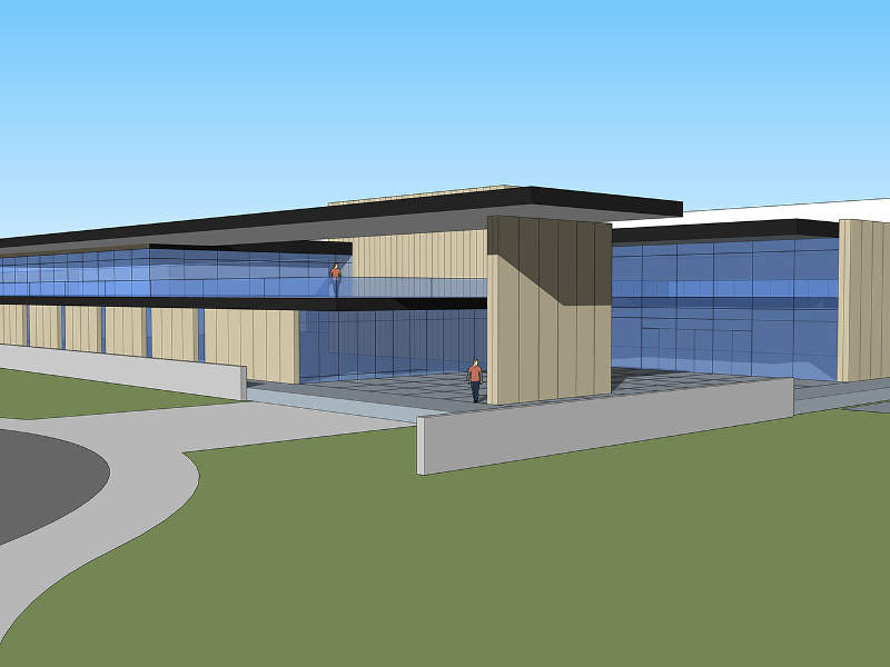 The new facility will have the capacity to process 10,000 hogs a day. Credit: Epstein.