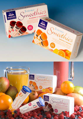 The company is about to launch a new product line, the frozen fruit smoothie.