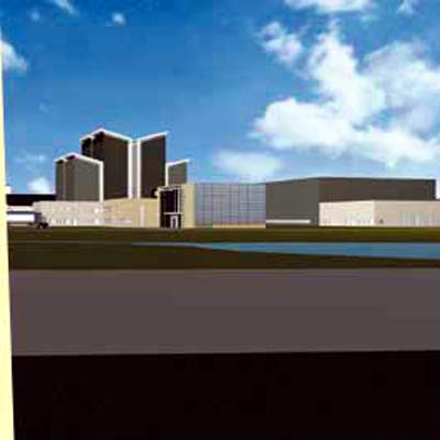 Artist's representation of new facility being built at Vimmerby.