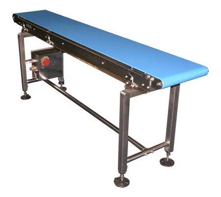 blue conveyor belt