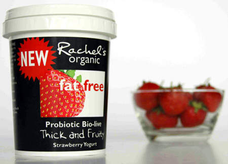 Rachel's Organic Dairy produces premium organic dairy products such as yoghurt.