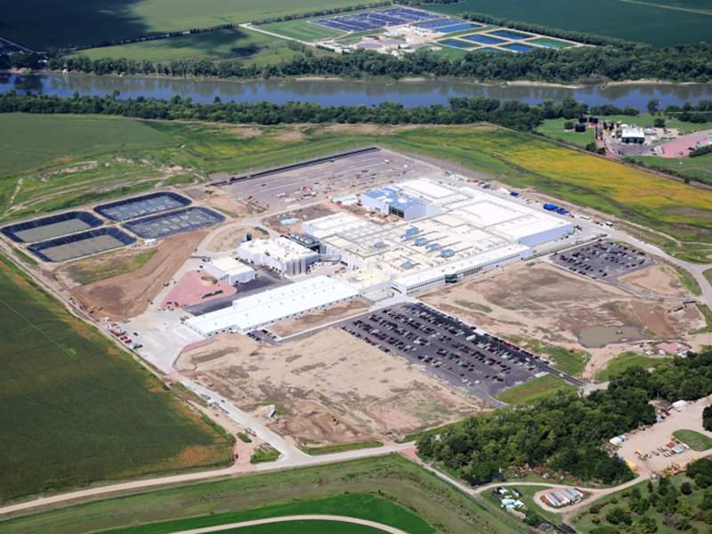 The new pork processing plant will process three million hogs a year to produce a full line of products. Credit: SEABOARD TRIUMPH FOODS.